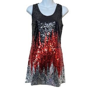 Runway Paris Ombre Full Sequin Party Dress Women's Size Small‎